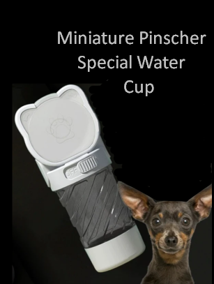 Miniature Pinscher Special Water Cup Portable Outdoor Traveling One-Piece Cup