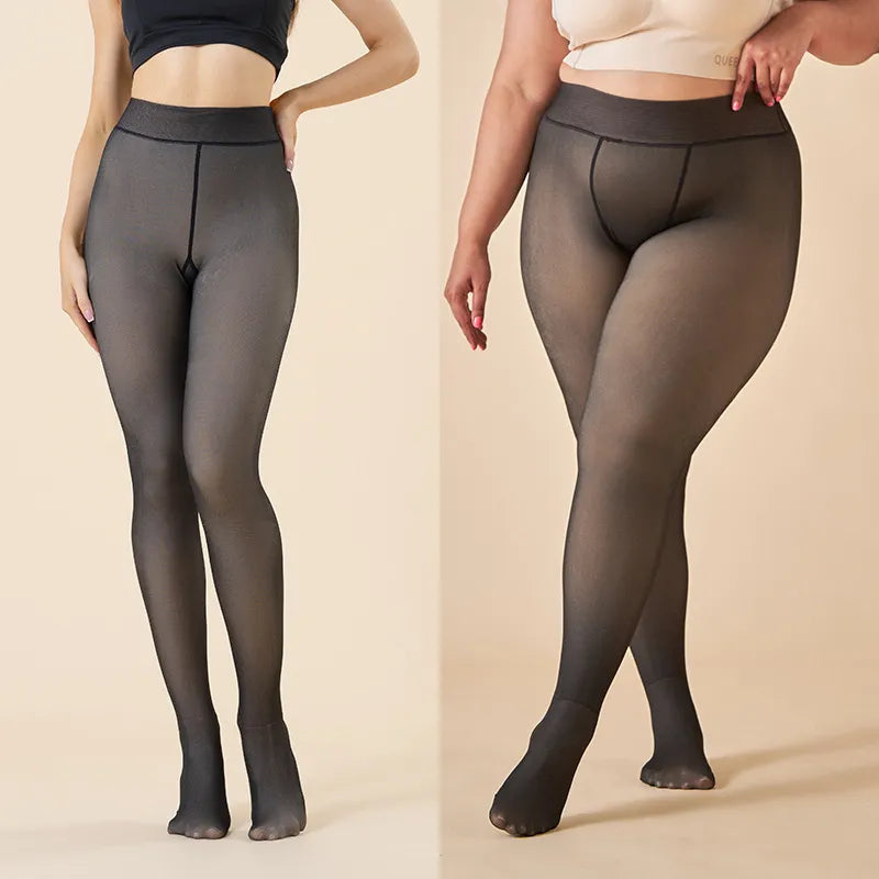 Thick Thermal Tights | High Waist Slim Pantyhose For Winter 90-240 lbs