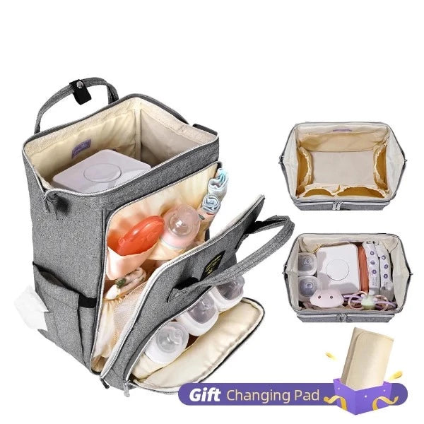 Large Diaper Bag | Backpack For Mom 675 Oz| Maternity Nappy Bag 5.3 Liquid Gallon