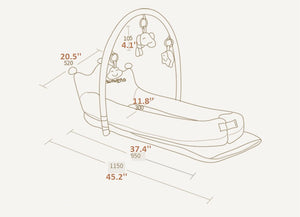 Portable Baby Crib With Mobile Attachment | Smart Parents Store