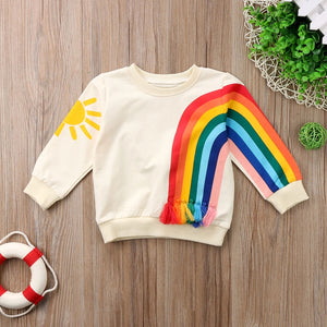 baby girl clothes with rainbow