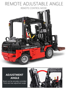 toy forklift with adjustable angle