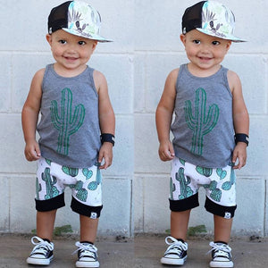 Baby Boy Summer Outfits Cactus