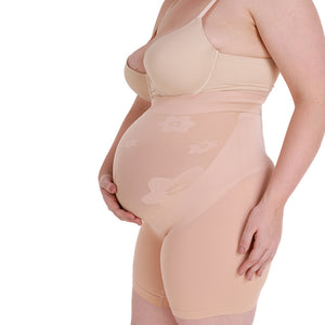 Maternity Shapewear | High Waist Pregnancy Panties | Long Leg Maternity Underwear 2 Pack
