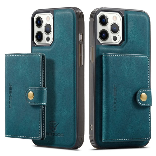 Luxury Magnetic Leather Mobile Phone Cases With Card Holder