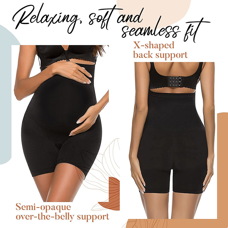 High Waist Pregnancy Panties with long legs providing under the belly and over the belly support