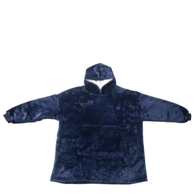 navy blue wearable blanket