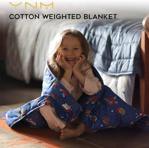 Kids Weighted Blanket | Heavy Weigh Cotton Blanket with Premium Glass Beads