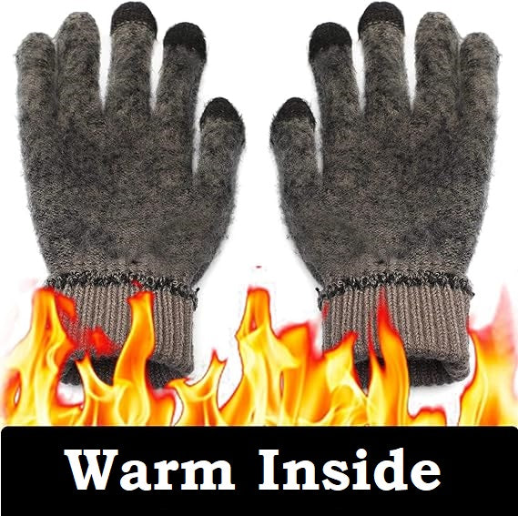 the winter gloves for screen are warm inside