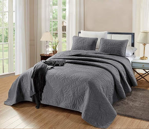 3-Piece Oversize Queen Bedding Set| Quilt 106"X100" with 2 Pillow Shams