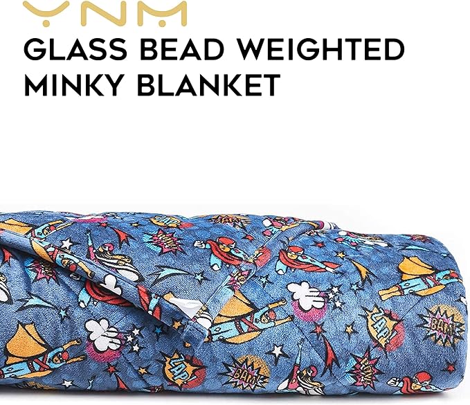 ynm glass bead weighted minky blanket