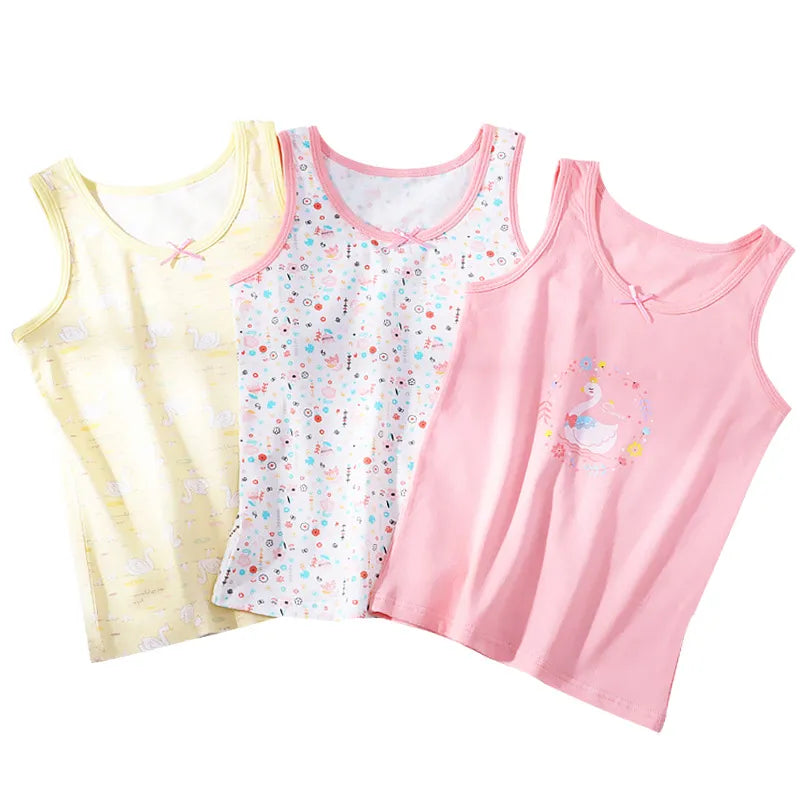 3-Pack Girls' Tank Tops Set | Ages 3-10 | Variety Sleeveless Shirts for Boys
