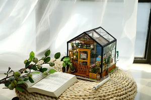 assemble miniature greenhouse side view