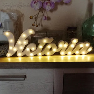 LED Pesonalized Name Signs | Custom Name Sign For Childrens Room |Baby Name Sign For Nursery