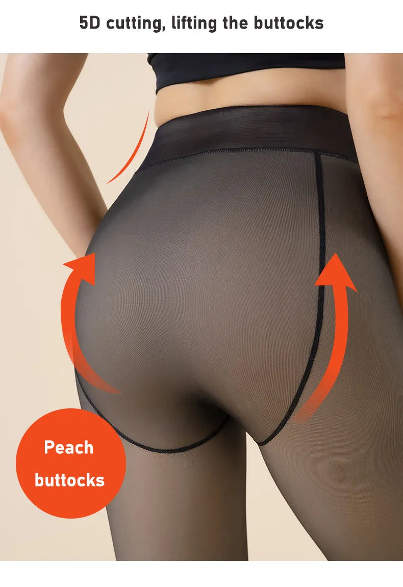 Thick Thermal Tights | High Waist Slim Pantyhose For Winter 90-240 lbs