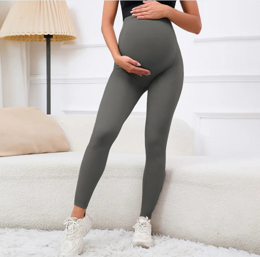 grey maternity Long Pants