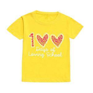 100 Days of Loving School Pre-K Shirt Student Kids