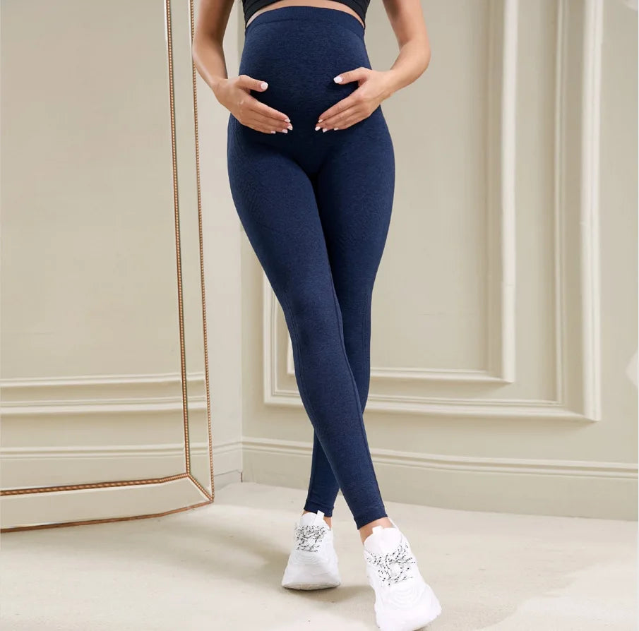 Maternity Leggings Over The Belly Full Length Pregnancy Yoga Pants Active Wear Workout