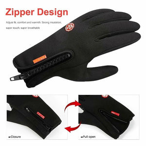 womens gloves with zipper