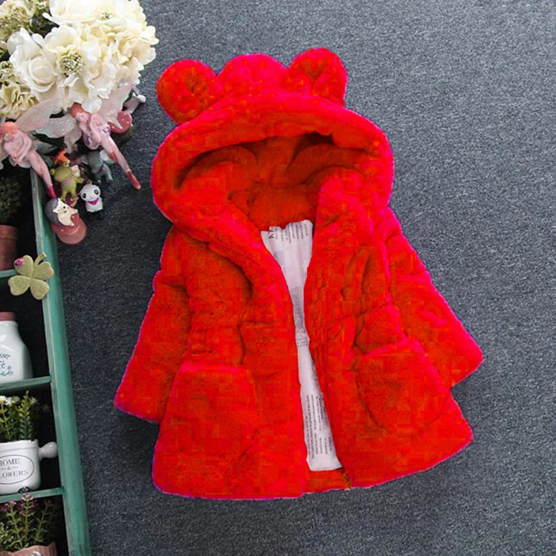 Baby Girls Fur Coat | Girls Winter Jacket
