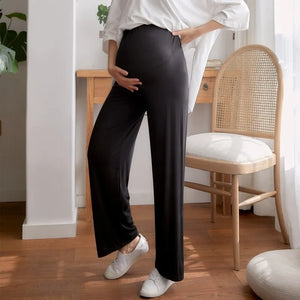 Pregnant Women's Wide Leg Pants for Spring and Autumn Outerwear with A Straight and Drooping Feel  New Maternity Clothing