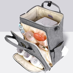  Durable maternity nappy bag with separated dry andd wet departments