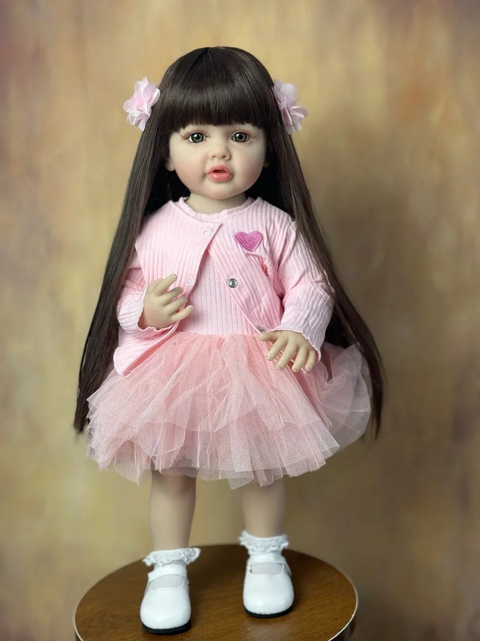 Silicone Baby Dolls | Full Body Silicone Babydoll | Realistic Silicone Dolls 22 Inch Can Stand
