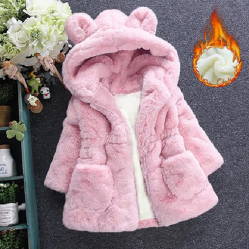 Baby Girls Fur Coat | Girls Winter Jacket