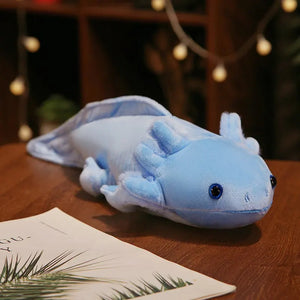 blue toy axolotl