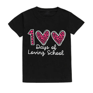 100 Days of Loving School Pre-K Shirt Student Kids