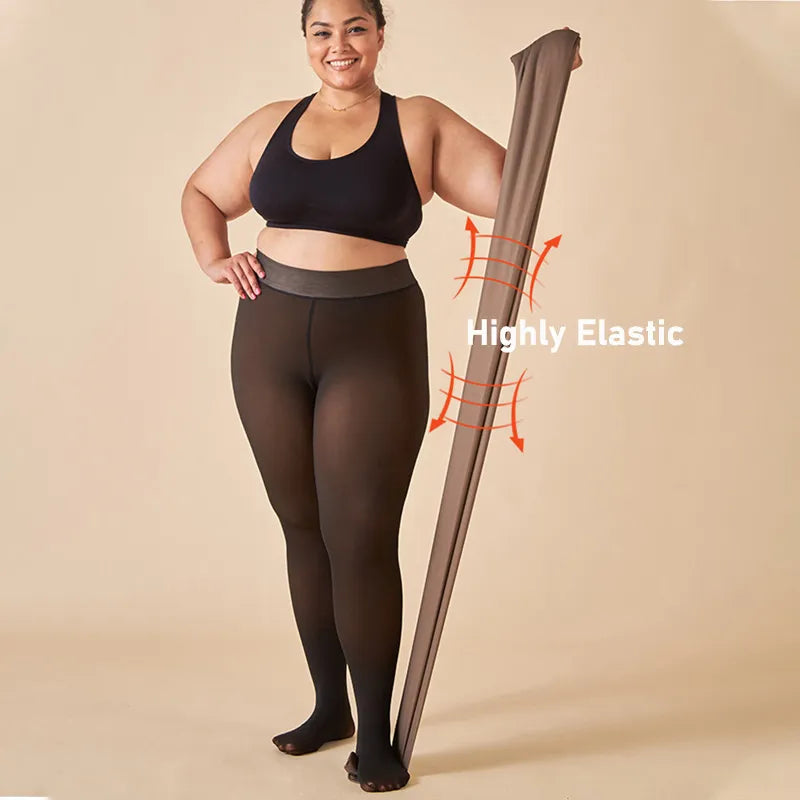 highly elastic High Waist Slim Pantyhose For Winter 90-240 lbs