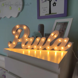 LED Pesonalized Name Signs | Custom Name Sign For Childrens Room |Baby Name Sign For Nursery