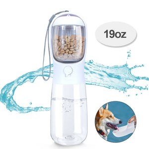 Portable Pet Dog Сat Water Food Bottle | 2 in 1 Feeder for Dogs Cats | Drinking Bottle