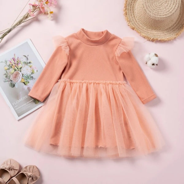 Toddler Girls Dresses | Long Sleeve Tutu Dress