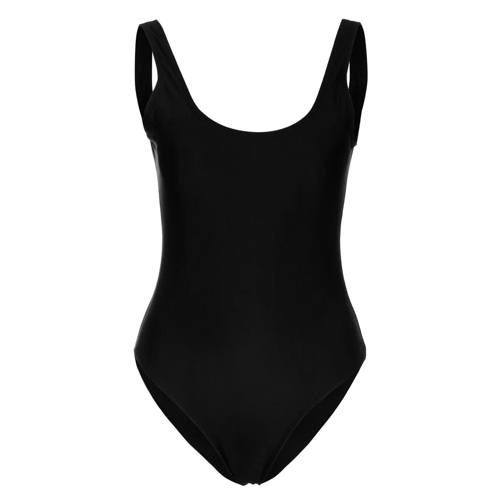 One Piece Swimsuit Sexy Women High Waist Solid Color Backless Monokini