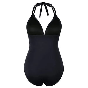 One Piece Swimsuits Solid Push Up Female Bikini Set