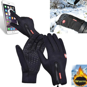 warm and waterproof yet slim gloves with touch screen fingertips