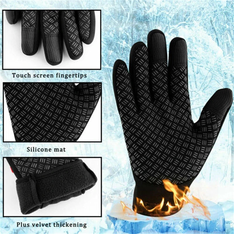 our tthermall gloves have touch-screen fingertips, silicone dots to help firmly hold your phone and velvet lining to keep your hand warm and take away moist