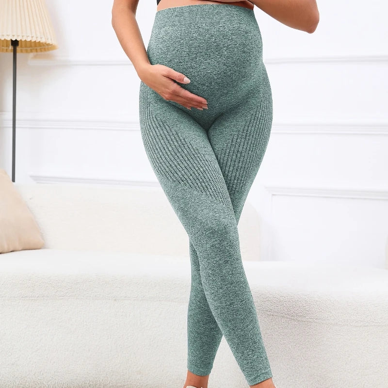 Pregnant Women's Thin Bottoming Pants Spring Summer New Maternity High Elastic Belly Support Pants