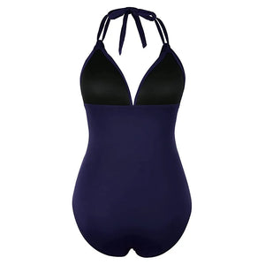 One Piece Swimsuits Solid Push Up Female Bikini Set