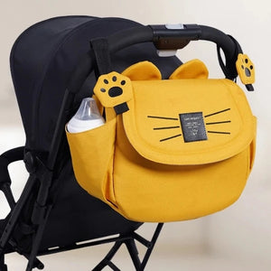 Yellow Cat Style Diper Bag - Organize Baby Items Efficiently