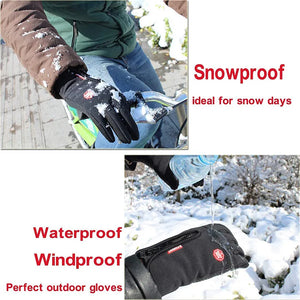 Thermal Gloves For Touch-screen | Winter Gloves With Zipper | Warm Sport Mittens