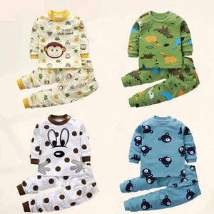 4 styles pajamas for toddler boys