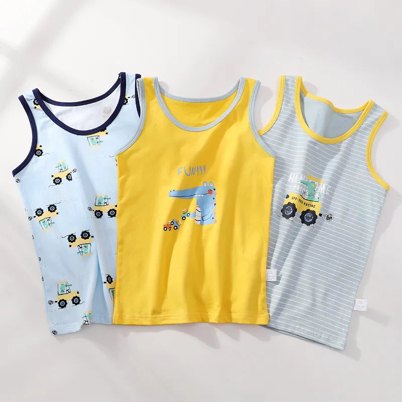 Variety Sleeveless Shirts for Boys 5 years old