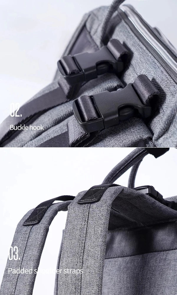 Adjustable padded straps bag for  moms