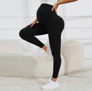 Maternity Leggings Over The Belly Full Length Pregnancy Yoga Pants Active Wear Workout