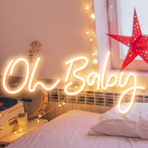 Oh Baby Neon Sign | LED Neon Night Lamp