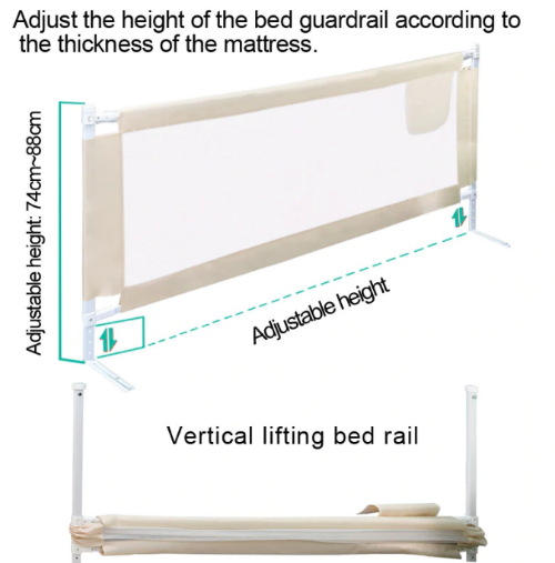 Bed Rail for Toddler |  Extra Long Kids' Bed Rails Guard