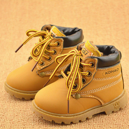 Toddler Kids Boys Girls Hiking Boots Waterproof Synthetic Leather Non Slip Martin Ankle