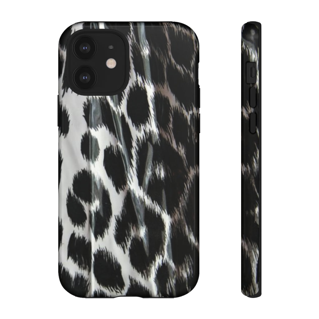 Black Leopard Print Phone Case